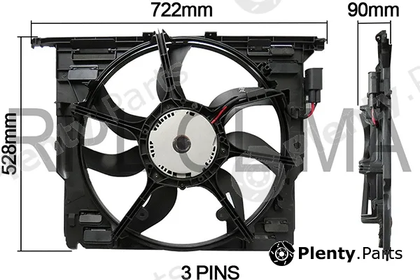 RPL Quality APELBW5033 — Fan, engine cooling