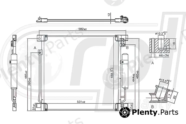 RPL Quality APCDMI5043 — Condenser, air conditioning