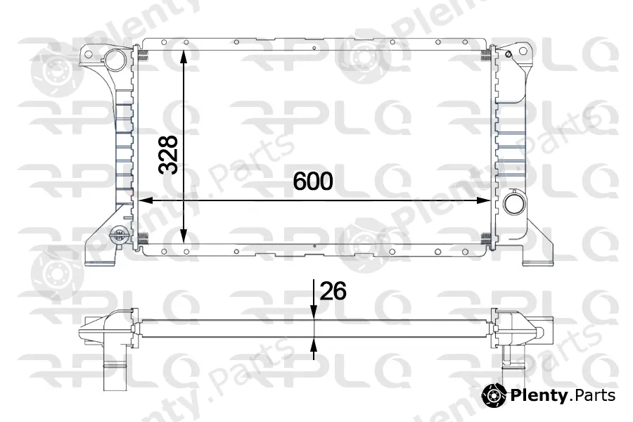 RPL Quality APRAFD5014 — Radiator, engine cooling