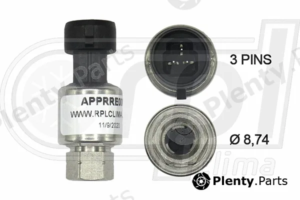 RPL Quality APPRRE0008 — Pressure Switch, air conditioning