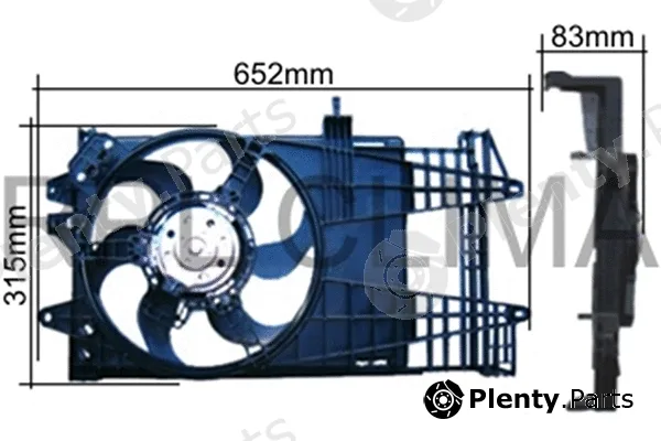 RPL Quality APELFT0020 — Fan, engine cooling