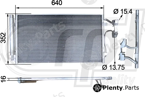 RPL Quality APCDBW5033 — Condenser, air conditioning