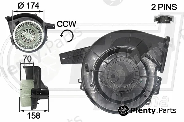 RPL Quality APVTAU0006 — Electric Motor, interior blower