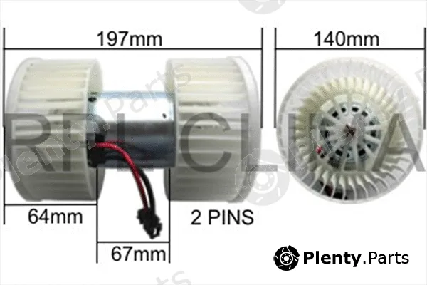 RPL Quality APVTBW5012 — Electric Motor, interior blower