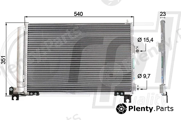 RPL Quality APCDFD5047 — Condenser, air conditioning