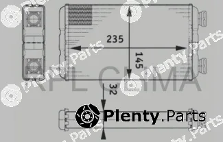 RPL Quality APCHRE1030 — Heat Exchanger, interior heating