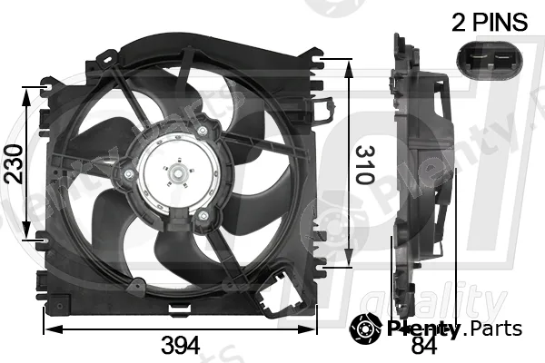RPL Quality APELRE5016 — Fan, engine cooling