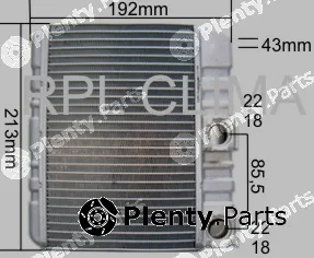 RPL Quality APCHBW1007 — Heat Exchanger, interior heating