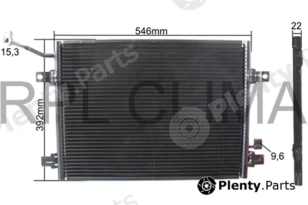 RPL Quality APCDJG0015 — Condenser, air conditioning
