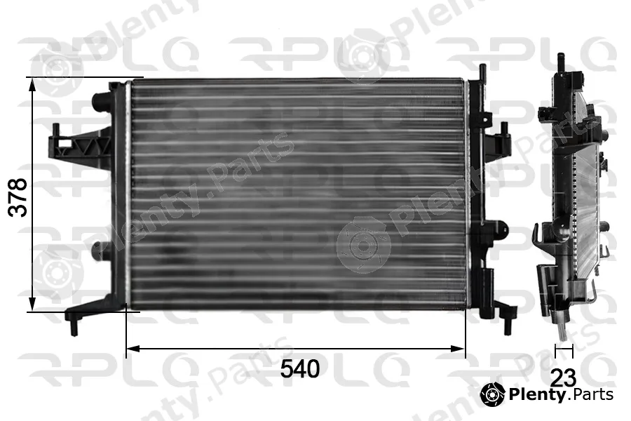 RPL Quality APRAOP5004 — Radiator, engine cooling