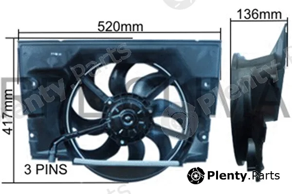 RPL Quality APELBW0029 — Fan, engine cooling