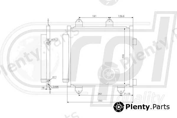 RPL Quality APCDTO5085 — Condenser, air conditioning