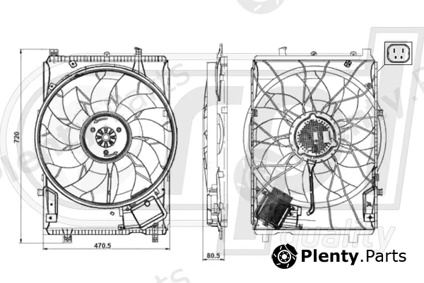 RPL Quality APELMB5044 — Fan, engine cooling