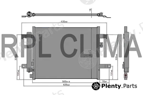 RPL Quality APCDMZ5045 — Condenser, air conditioning