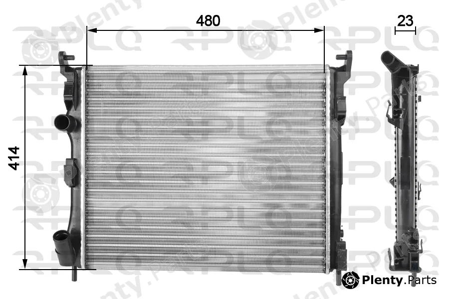 RPL Quality APRARE5045 — Radiator, engine cooling