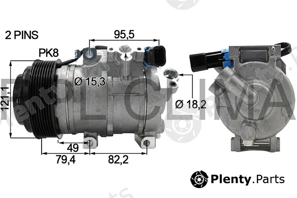 RPL Quality APCOJD0021 — Compressor, air conditioning