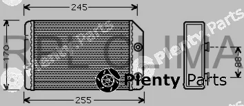 RPL Quality APCHOP1024 — Heat Exchanger, interior heating