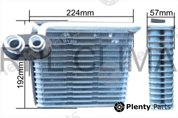 RPL Quality APEVFT0026 — Evaporator, air conditioning