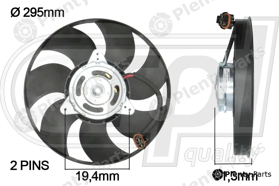 RPL Quality APELFD5040 — Fan, engine cooling