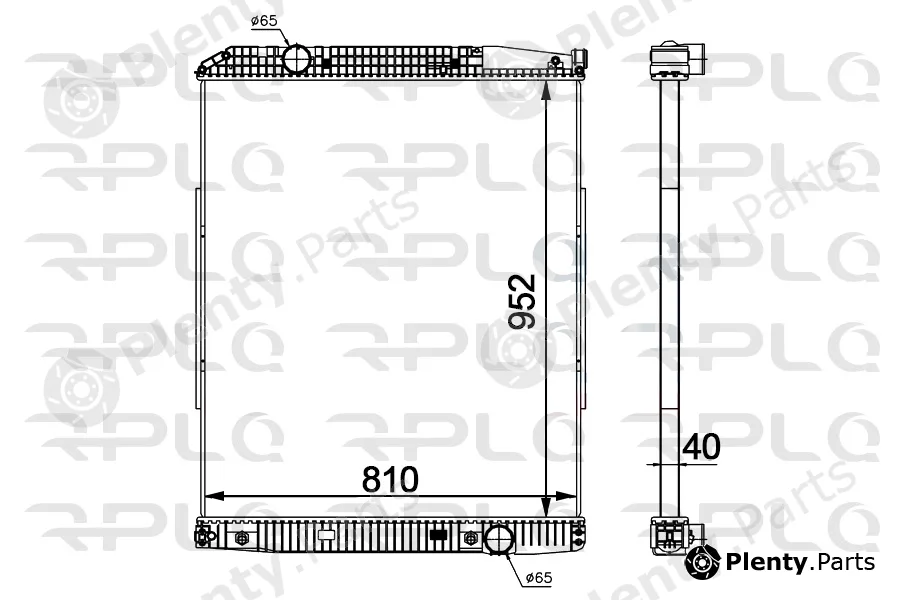 RPL Quality APRAMB5019 — Radiator, engine cooling