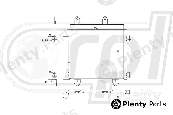 RPL Quality APCDTO5087 — Condenser, air conditioning