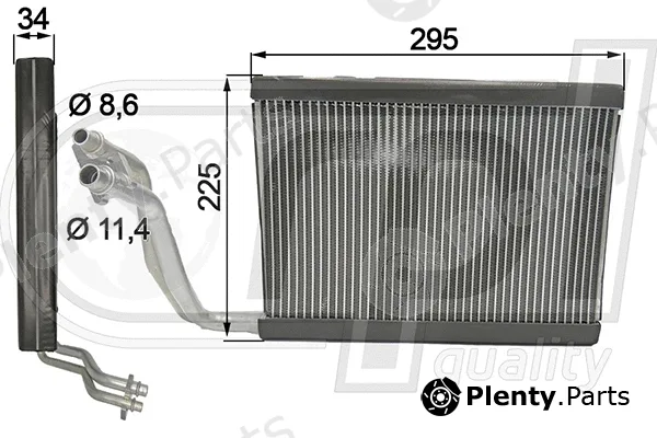 RPL Quality APEVBW5024 — Evaporator, air conditioning