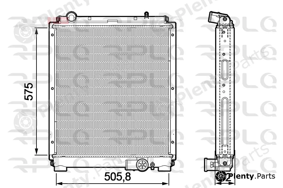 RPL Quality APRAMI5001 — Radiator, engine cooling