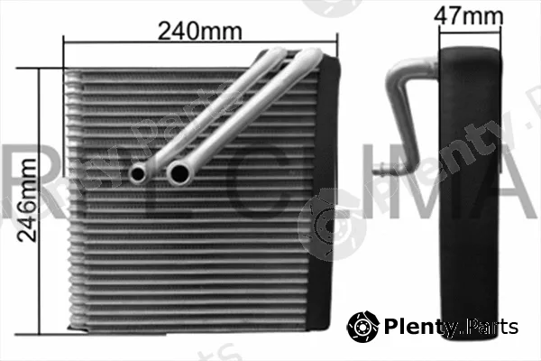 RPL Quality APEVVW0007 — Evaporator, air conditioning