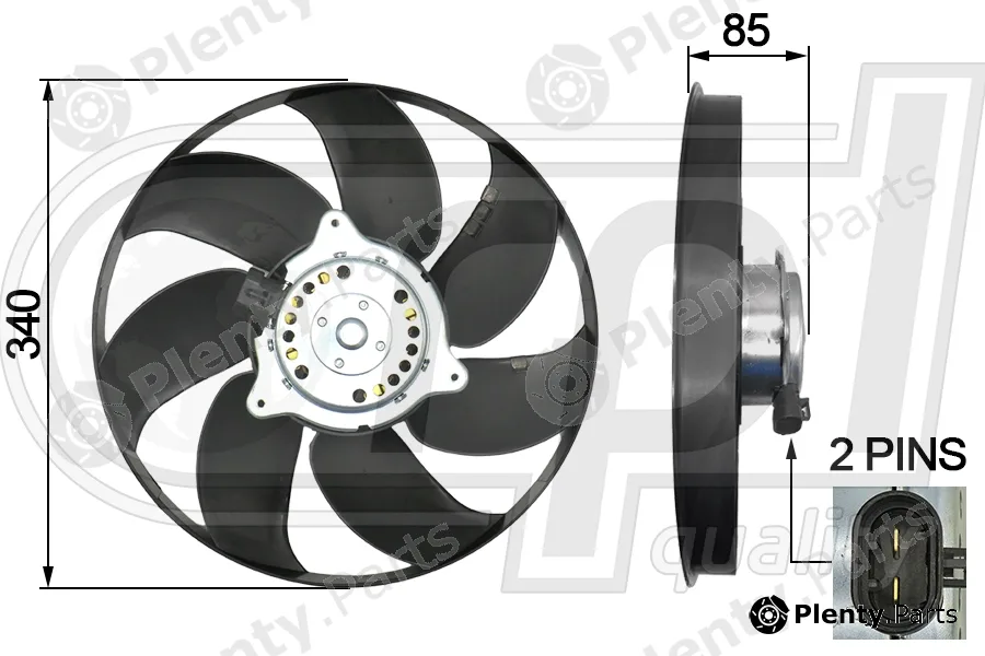RPL Quality APELFD5532 — Fan, engine cooling