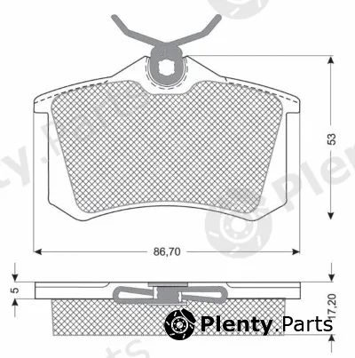 MTR MT573 — Brake Pad Set, disc brake