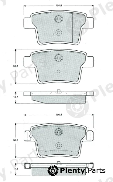 MTR MT603 — Brake Pad Set, disc brake