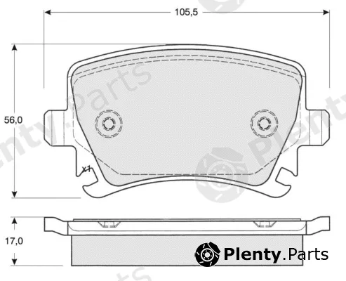 MTR MT448 — Brake Pad Set, disc brake