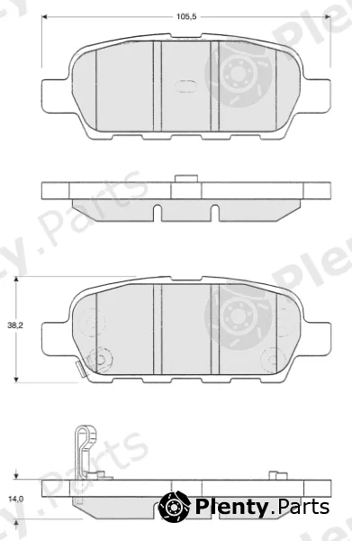 MTR MT503 — Brake Pad Set, disc brake