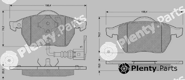 MTR MT525 — Brake Pad Set, disc brake