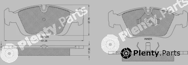 MTR MT445 — Brake Pad Set, disc brake