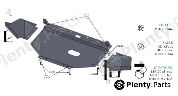 MTR MT007 — Engine Guard/Skid Plate