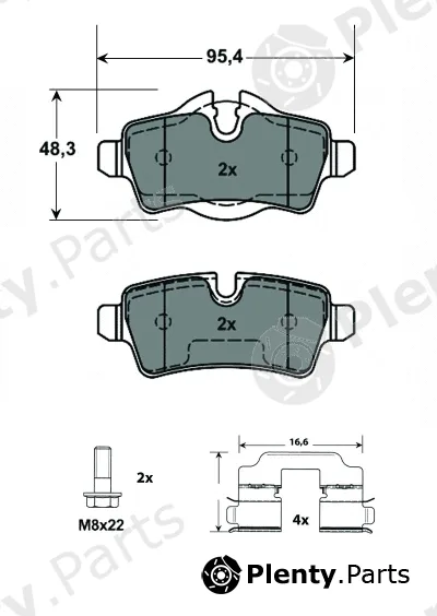 MTR MT579 — Brake Pad Set, disc brake