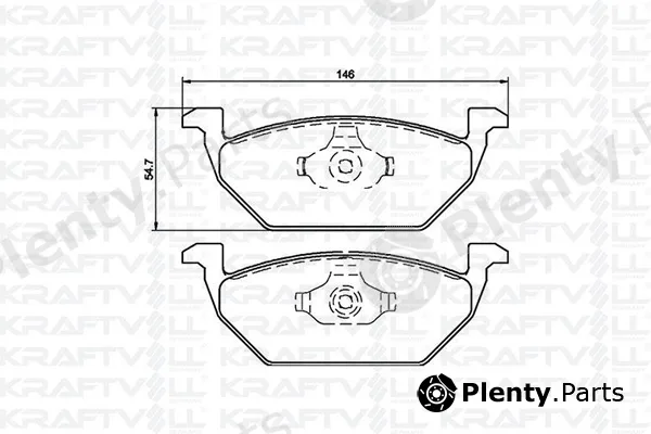 Kraftvoll Germany 07010014 — Brake Pad Set, disc brake