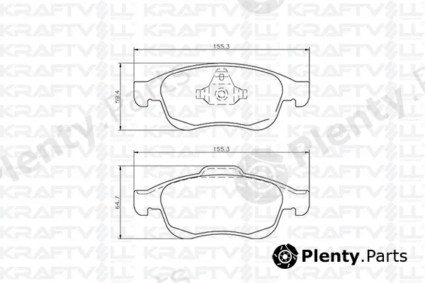 Kraftvoll Germany 07010053 — Brake Pad Set, disc brake