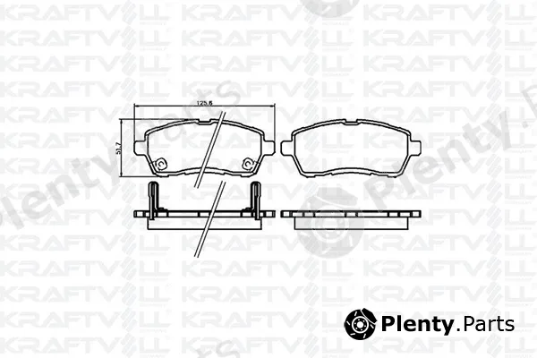 Kraftvoll Germany 07010085 — Brake Pad Set, disc brake