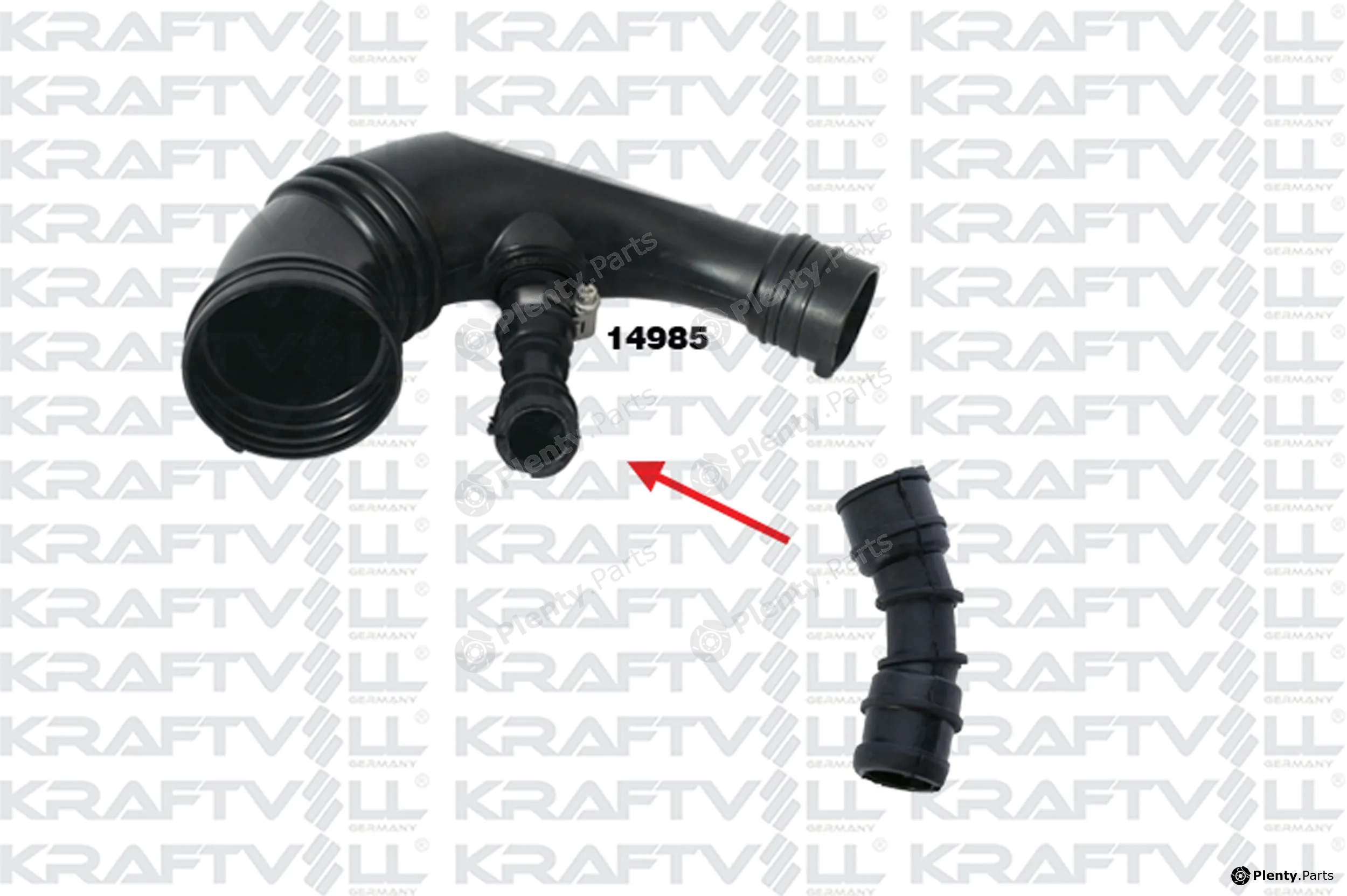 Kraftvoll Germany 10032130 — Charge Air Hose