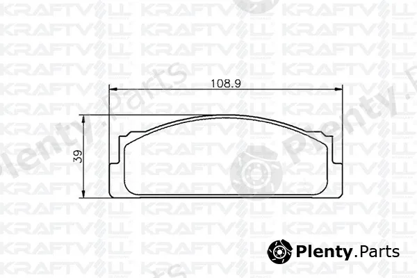 Kraftvoll Germany 07010002 — Brake Pad Set, disc brake