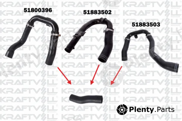 Kraftvoll Germany 10031023 — Charge Air Hose