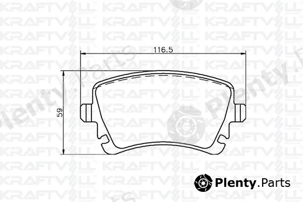Kraftvoll Germany 07010029 — Brake Pad Set, disc brake