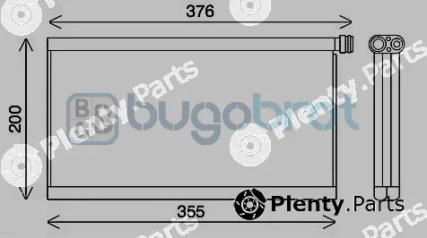 Bugobrot 70-SCV061 — Evaporator, air conditioning