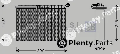 Bugobrot 70-ALV022 — Evaporator, air conditioning