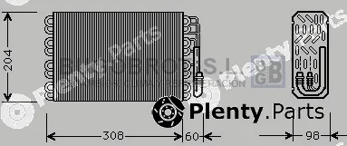 Bugobrot 70-CNV015 — Evaporator, air conditioning