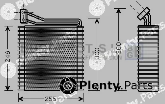 Bugobrot 70-CRV089 — Evaporator, air conditioning