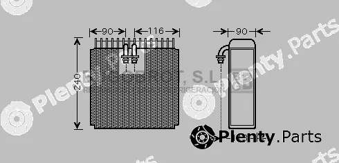 Bugobrot 70-TOV385 — Evaporator, air conditioning