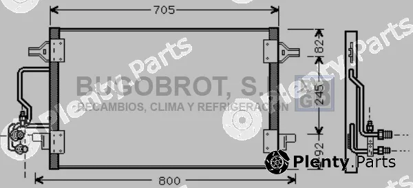 Bugobrot 62-AI5175 — Condenser, air conditioning